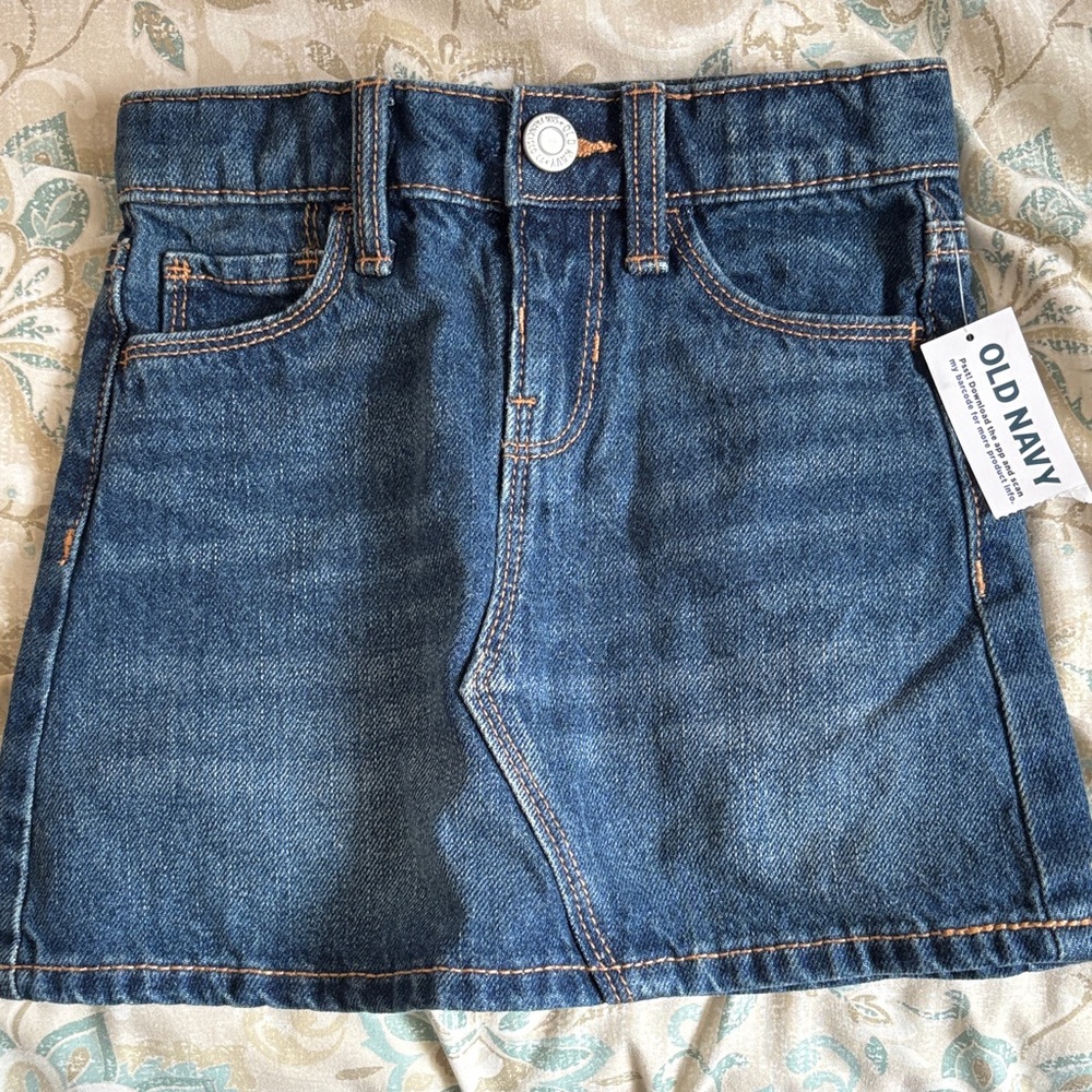 Old Navy Dark Blue Denim Girls' Skirt
